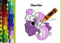 Раскраска Пони